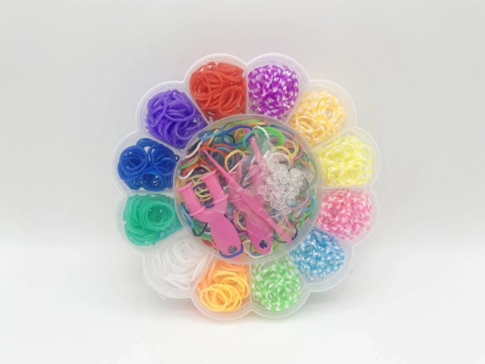 Set gumića za izradu narukvica Loom Bands – cvijet, 900 kom
