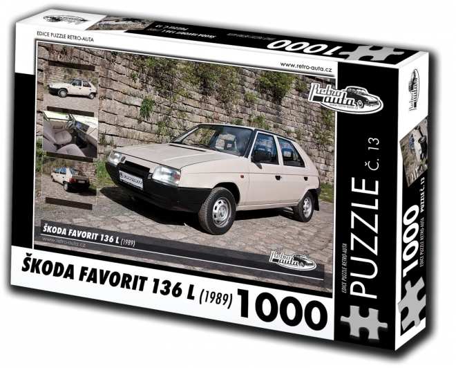 Puzzle RETRO-AUTA Škoda Favorit 136 L 1000 dijelova