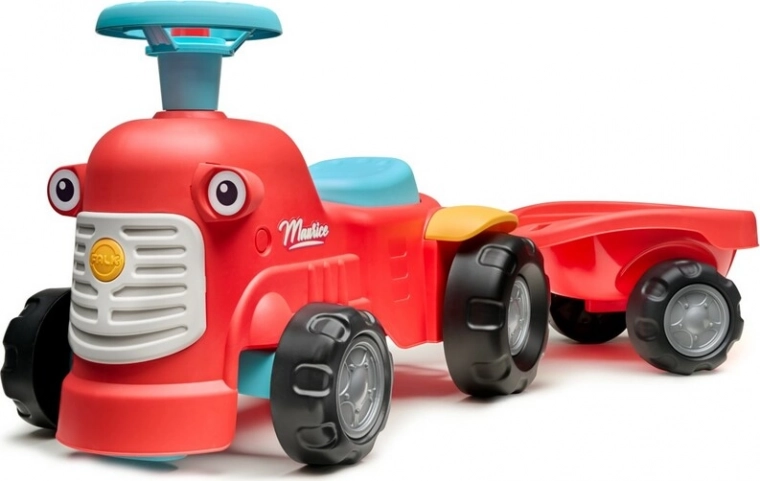 Guralica traktor s prikolicom Munico crvena