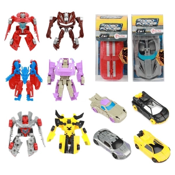 Transformer auto/robot plast 10 cm mix boja u plastičnoj kutiji 5x10,5cm