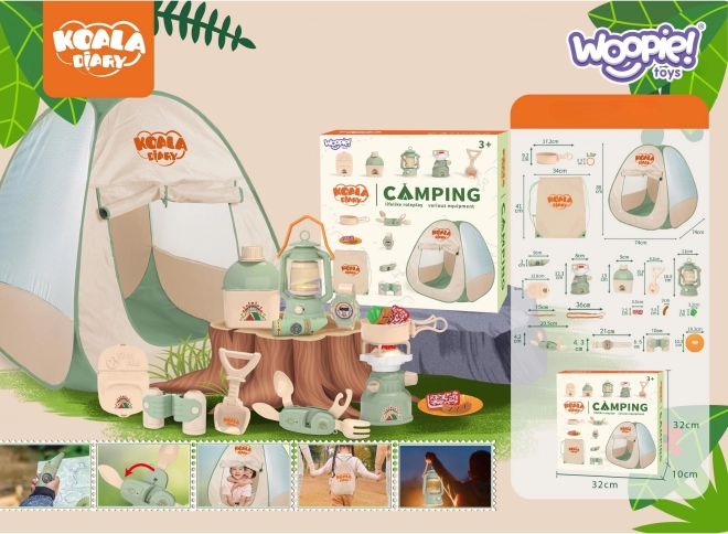 Woopie Kamperski Šator za Male Istraživače XXL 15 kom