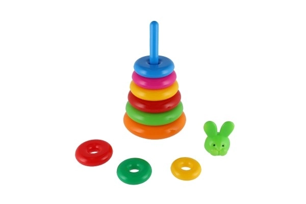 Složivi prstenasti toranj plast 28 cm različite boje u mreži 12m+
