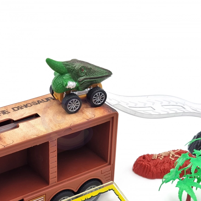 Kamion s dinosaurima i lansirkom s autićima