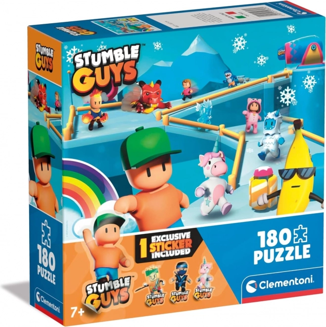 Clementoni puzzle Stumble Guys 180 dijelova s naljepnicom