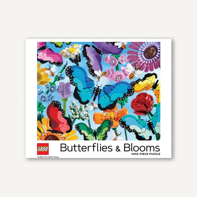 Chronicle Books puzzle LEGO leptiri i cvijeće 1000 dijelova