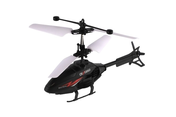 Plastični helikopter 16cm koji reagira na pokret ruke s USB kabelom za punjenje u kutiji 22x15x5cm