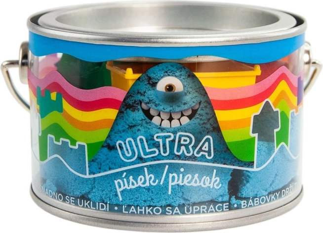 Kinetički pijesak Ultra plavi 200 g s kalupima
