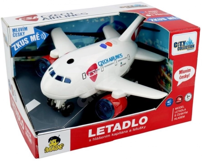Dječji avion s najavom kapetana ČSA