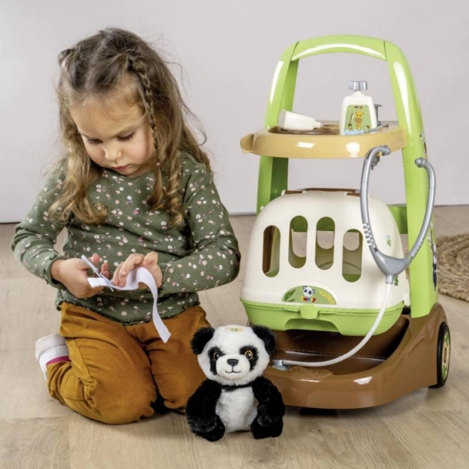 Veterinarska kolica s pandama i transportnim boxom 2u1