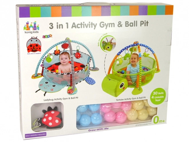 Obrazovna podloga Turtle Playpen Balls za dijete