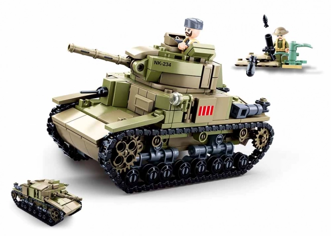 Sluban Army M38-B0711 Srednji talijanski tenk 2u1