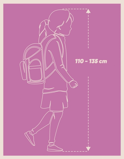 BAAGL 3 SET Zippy Duha roze: torba, pernica, vrećica