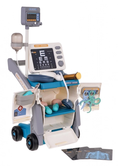 Medicinski set s EKG-om + pribor Plava