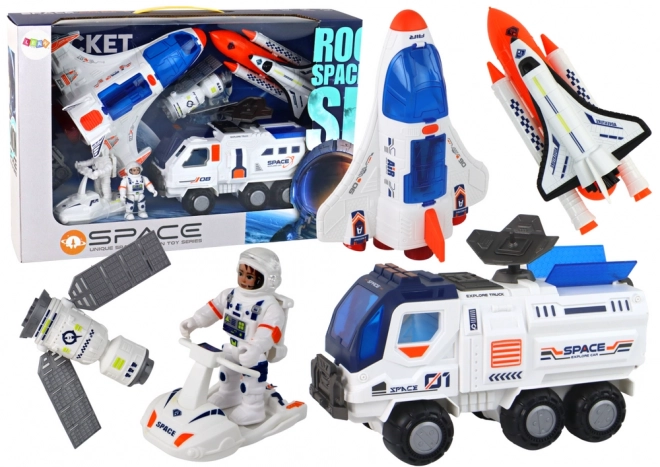Svemirska misija Raketa Svemirski brodovi Svemirska vozila Set 7 elemenata