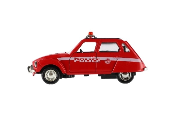 Auto policija retro 11cm metal / plast na povratni pogon na baterije sa svjetlom 4 vrste