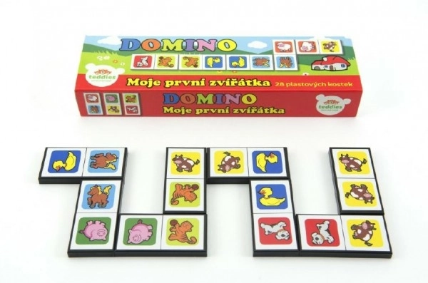 Domino Moje prve životinje 28 kom društvena igra u kutiji 21x6x3cm