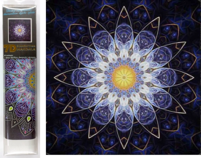 Norimpex Dijamantno slikanje 7D Plava mandala 30x30cm