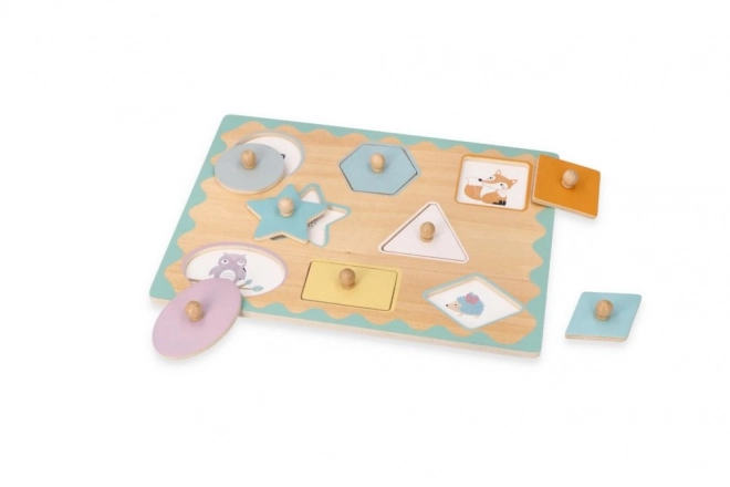 Puzzle s oblicima i ručkama