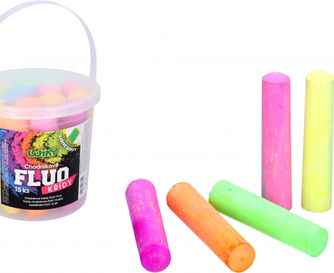 FLUO krede za pločnik 15 kom