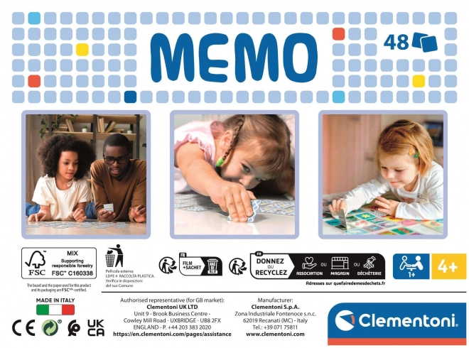 CLEMENTONI Memory Igra Psići u ophodnji