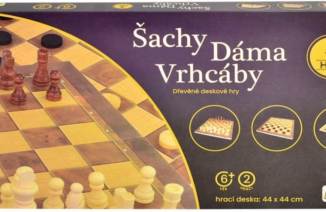 Šah set sa šahovnicom 44 x 44 cm