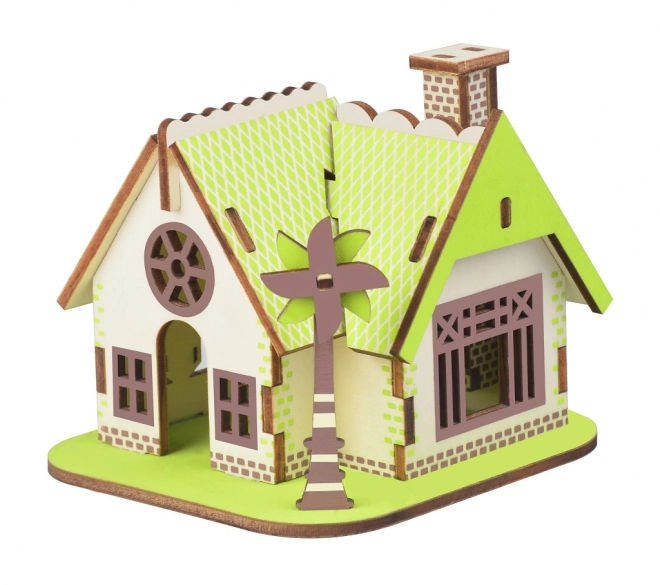 Woodcraft Drvene 3D puzzle Kuća Ellie