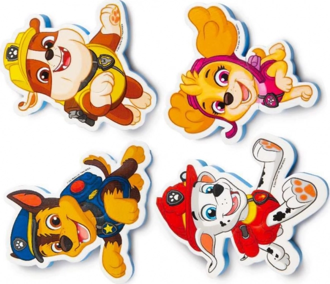 SPIN MASTER Pjenasta slagalica - Vodolepke za kadu Paw Patrol 4x2 komada