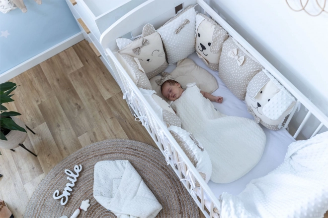 Komplet za krevetić Sleep Guardian 12-dijelni bež