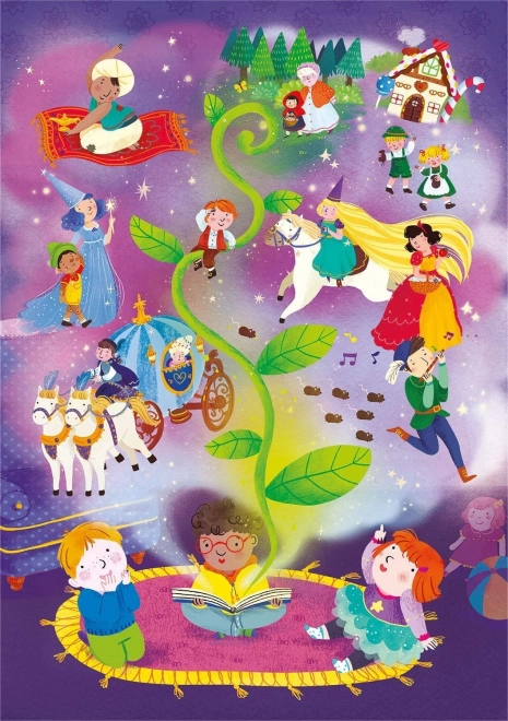 Clementoni sjajne puzzle Vrijeme bajki 104 dijela