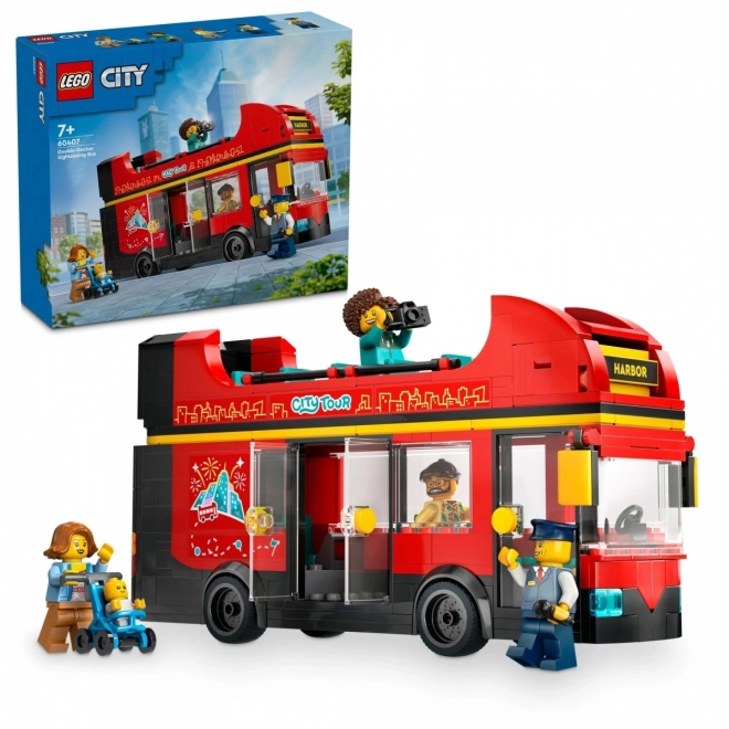LEGO City 60407 Crveni dvospratni panoramski autobus