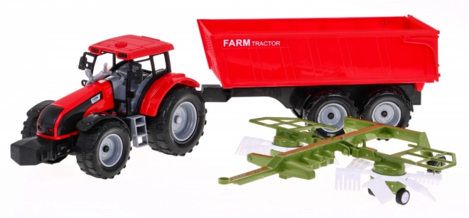 Traktor s kipom za sijeno za djecu 3+ Pokretni dijelovi + Trenje pogona