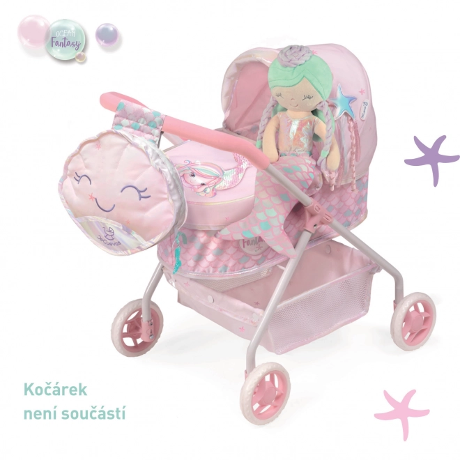 DeCuevas 20041 Plišana lutka 2u1 OCEAN FANTASY - 36 cm s kolijevkom