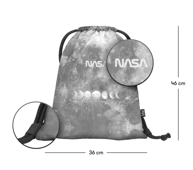 BAAGL 3 SET Skate NASA Grey: ruksak, pernica, vrećica