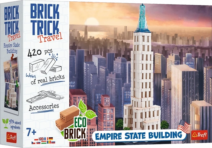 Konstruktorski set TREFL BRICK TRICK Travel: Empire State Building XL (420 dijelova)