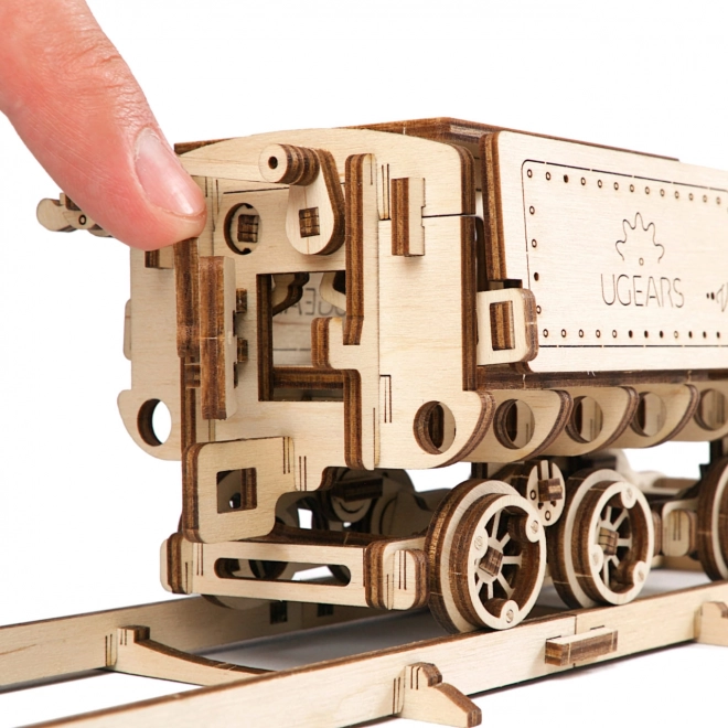 Ugears 3D puzzle - Lokomotiva V-express s vagonom 538 komada