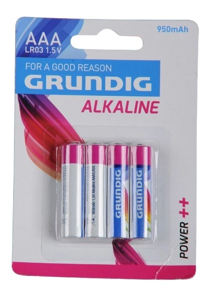 Baterije Grundig LR03/AAA 1,5 V alkalne 4 kom u kartonu