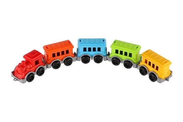 Lokomotiva/Vlak + 4 vagona plast u mreži 5x24x10cm