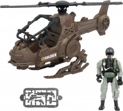 Vojni helikopter s pilotom 23 cm