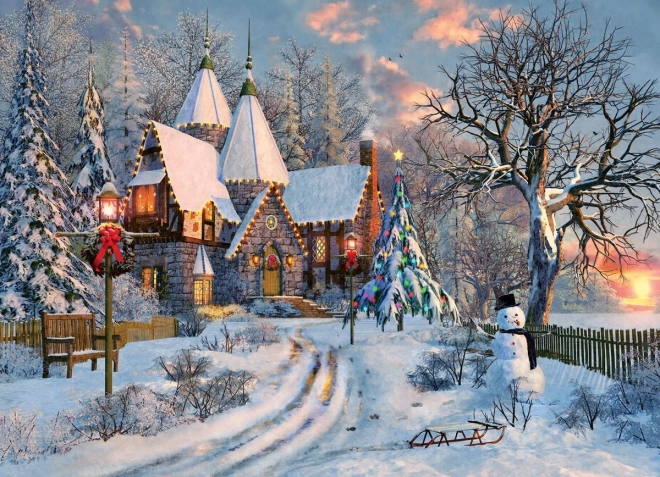 Puzzle EUROGRAPHICS Božićna kućica 1000 dijelova