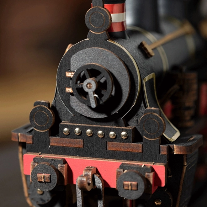 RoboTime 3D drvena slagalica Vintage parna lokomotiva