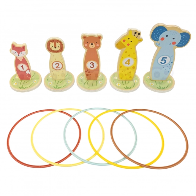 Drvena igra na preciznost s obručima Tooky Toy