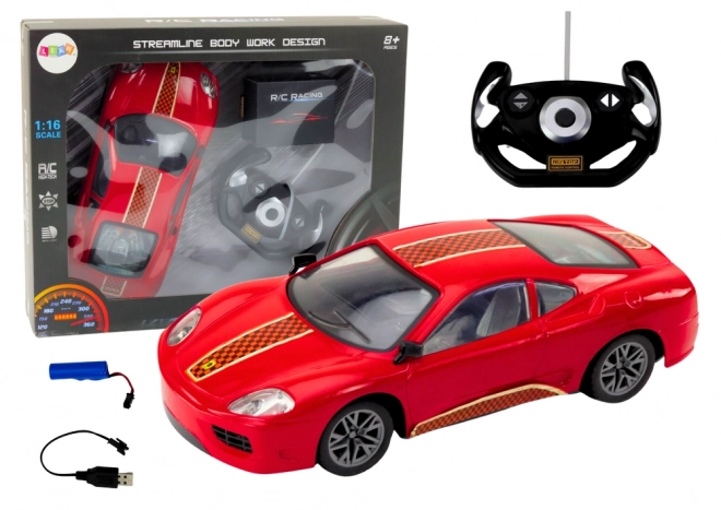 RC auto na daljinsko upravljanje 1:16 crveno
