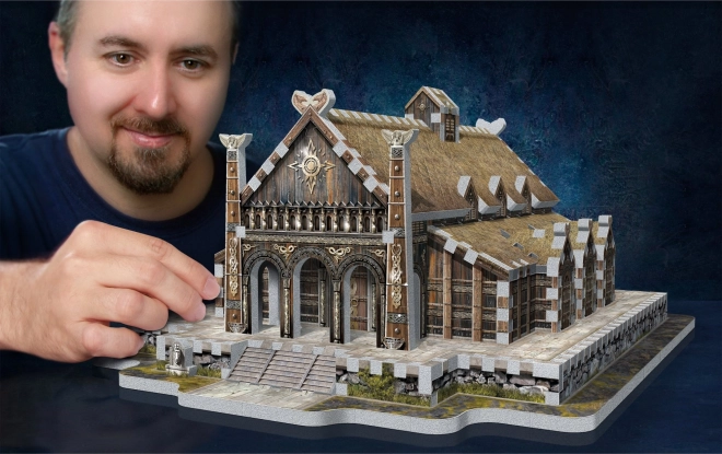 WREBBIT 3D puzzle Gospodar prstenova: Zlatna dvorana Edoras