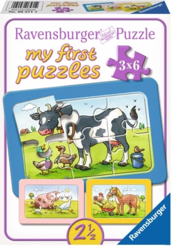 Puzzle 3x6 životinjice RAVENSBURGER