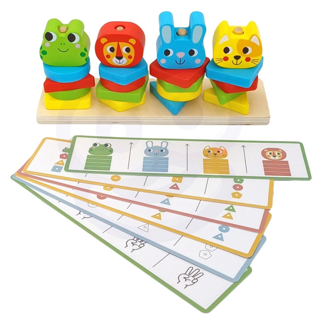 Woopie Montessori Životinjska Piramida 27 kom
