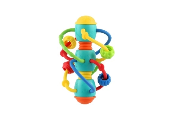 Zvečka/grizalo spirala s kuglicama plastika 16x10cm u kutiji 17x20x10cm 6m+