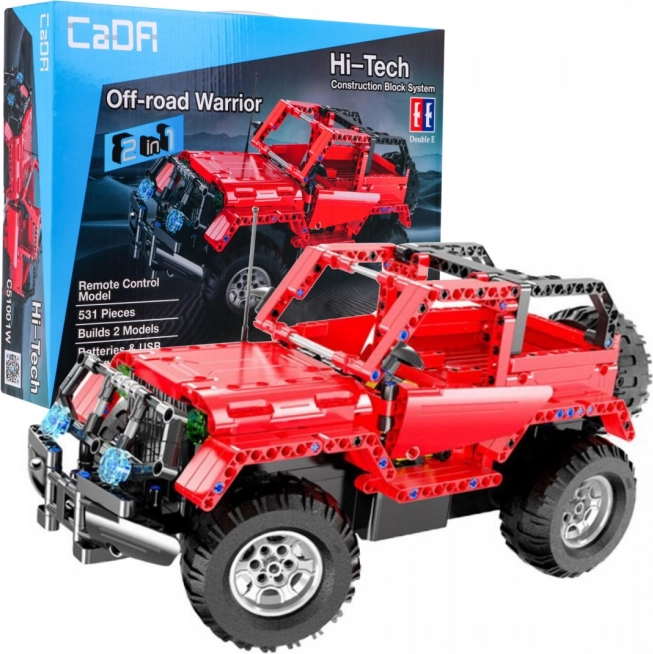 Konstruktorski set CaDA off-road pick-up na daljinsko upravljanje 2u1, 531 dijelova (6+)