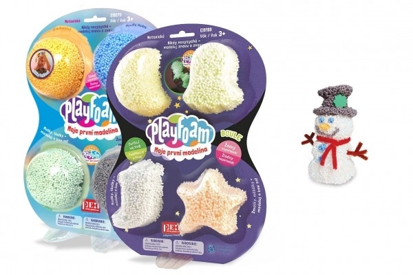 Modeliranje kuglicama PlayFoam - Set 1+1 s 4 šarene i 4 svjetleće modeline