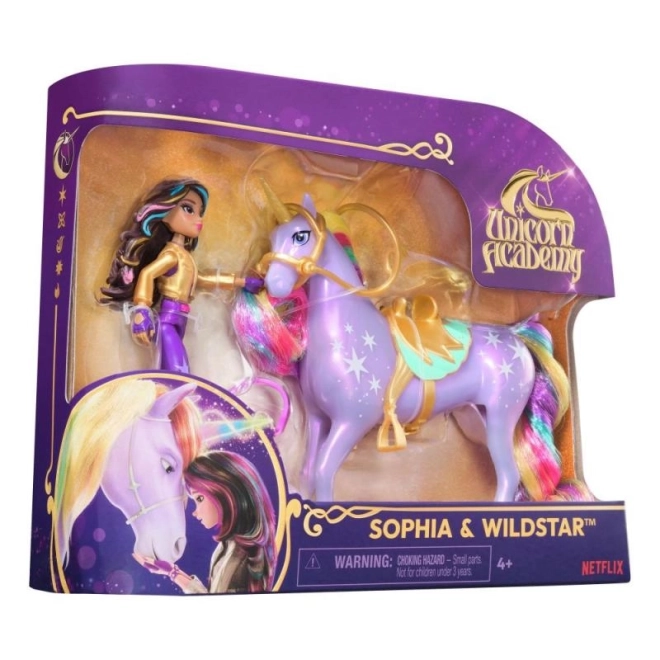 Unicorn akademija figurice 11 cm Sophia i Wildstar
