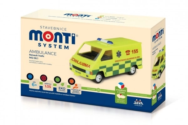 Građevni set Monti System MS 06.1 Ambulance Renault Trafic 1:35